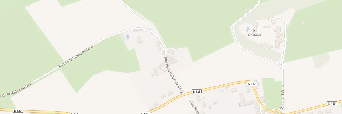 Plan du 8 Rue de la Vallée de Druy à Druy-Parigny