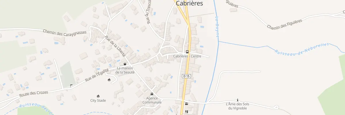 Plan du 10 Rue du Mas de Silhol à Cabrières