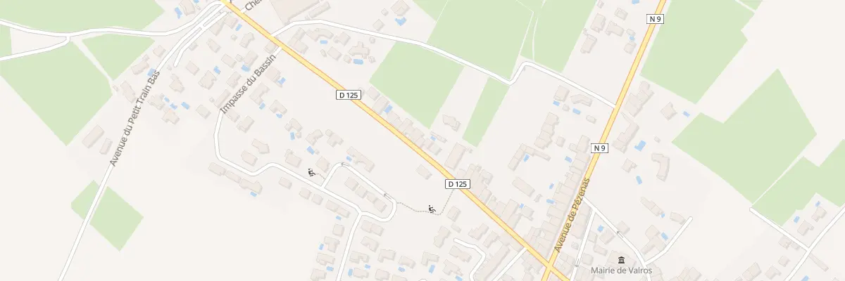 Plan du 196 Av de la Montagne à Valros