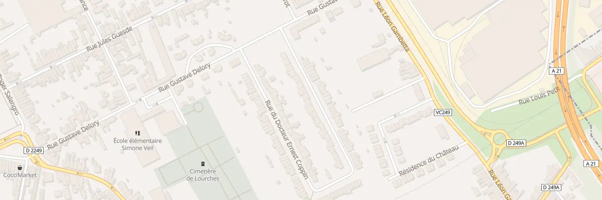 Plan du 457 Rue du Doc Ernest Coppin à Lourches