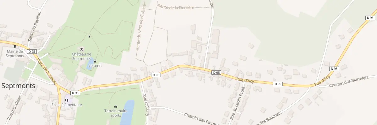 Plan du 27Q Rue d’Acy à Septmonts
