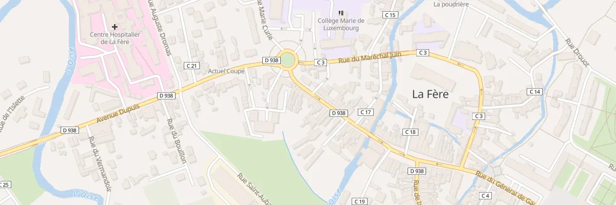 Plan du 25 Rue du Bourget à La Fère