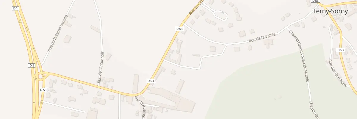 Plan du 30B Rue de Courty Montier à Terny-Sorny