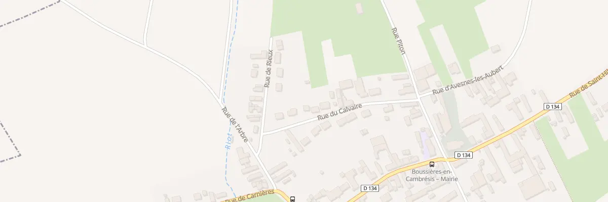 Plan du 14 Rue du Calvaire à Boussières-en-Cambrésis