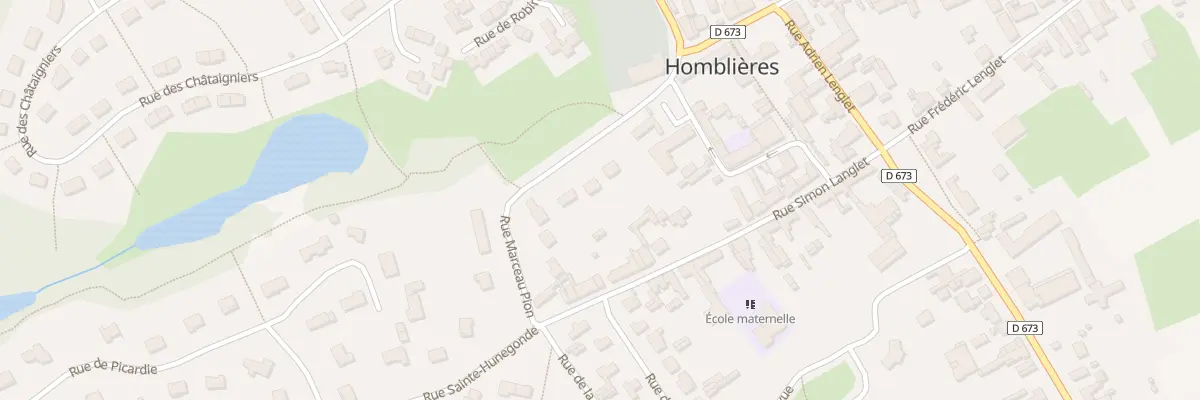 Plan du 7 Rue Marceau Pion à Homblières