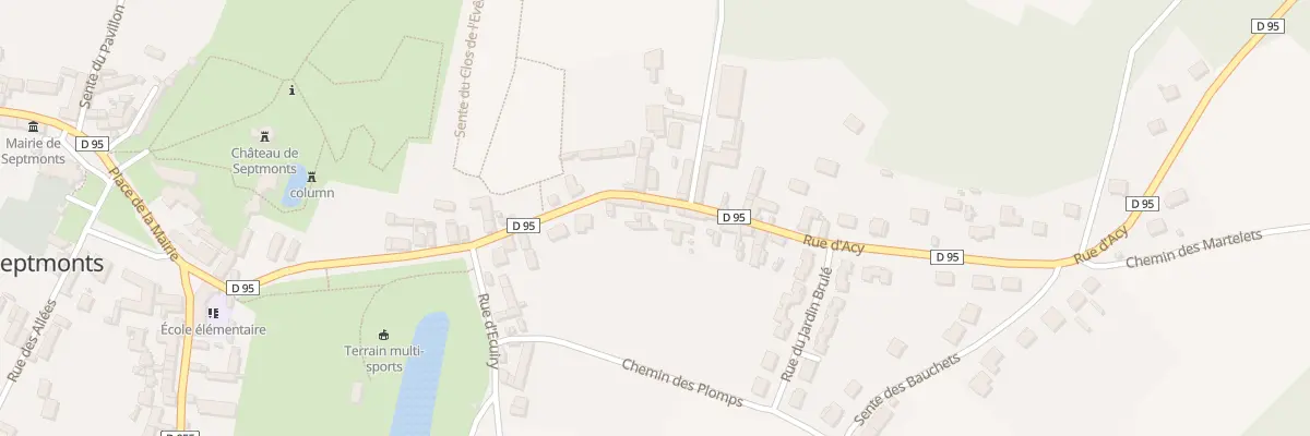 Plan du 12 Rue d’Acy à Septmonts