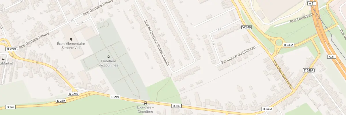 Plan du 205 Rue du Doc Ernest Coppin à Lourches