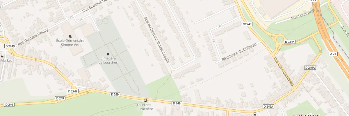 Plan du 221 Rue du Doc Ernest Coppin à Lourches