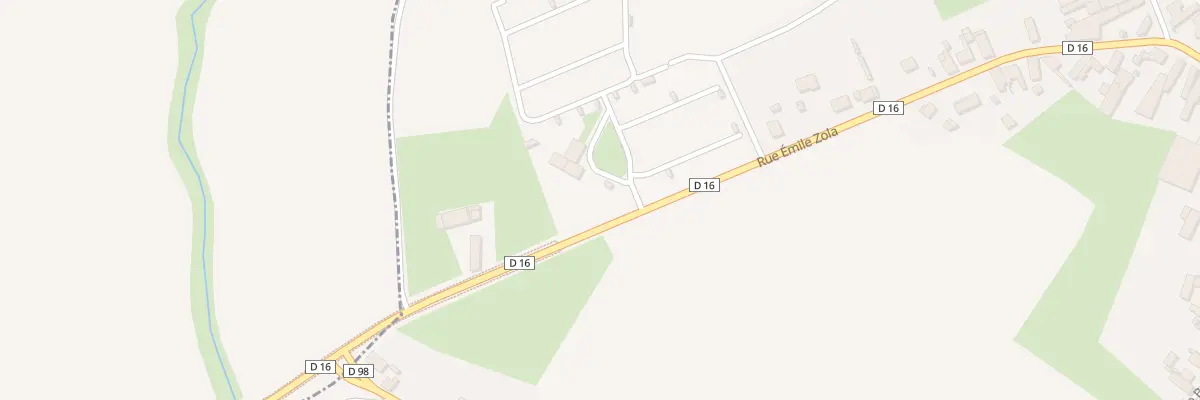 Plan du 18 Rue Emile Zola à Caullery