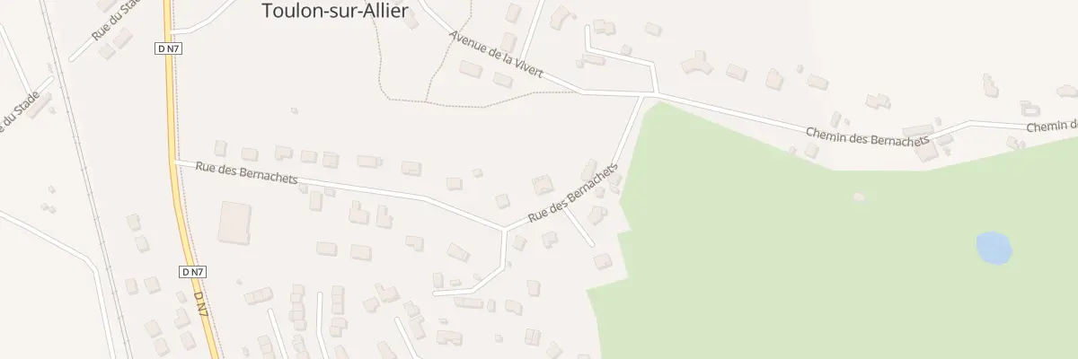 Plan du 20 Rue des Bernachets à Toulon-sur-Allier