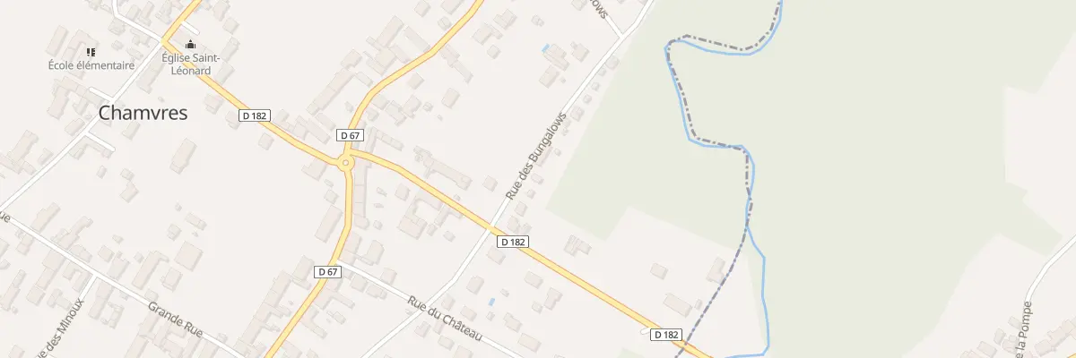 Plan du 8 Rue des Bungalows à Chamvres