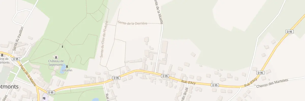 Plan du 33 Rue d’Acy à Septmonts