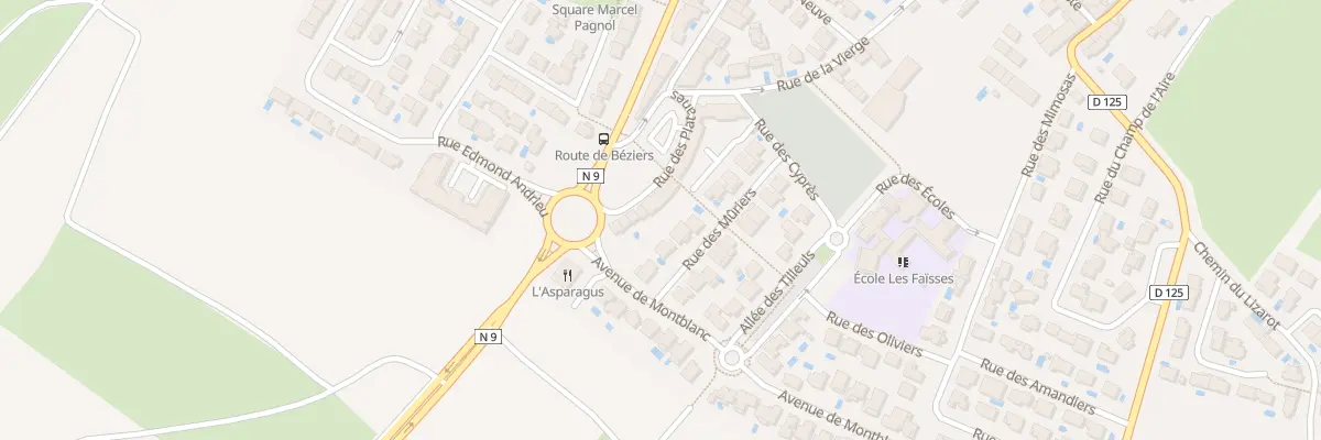 Plan du 9 Rue des Platanes à Valros