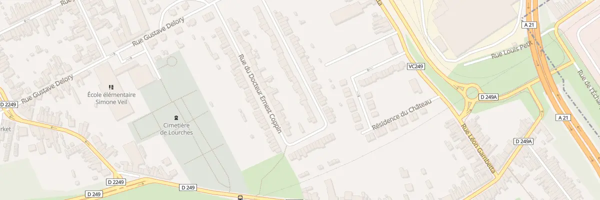 Plan du 377 Rue du Doc Ernest Coppin à Lourches