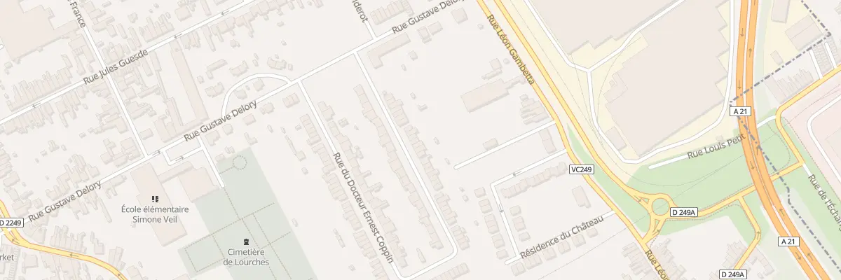 Plan du 448 Rue du Doc Ernest Coppin à Lourches