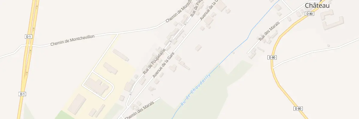 Plan du 25B Av de la Gare à Oulchy-le-Château