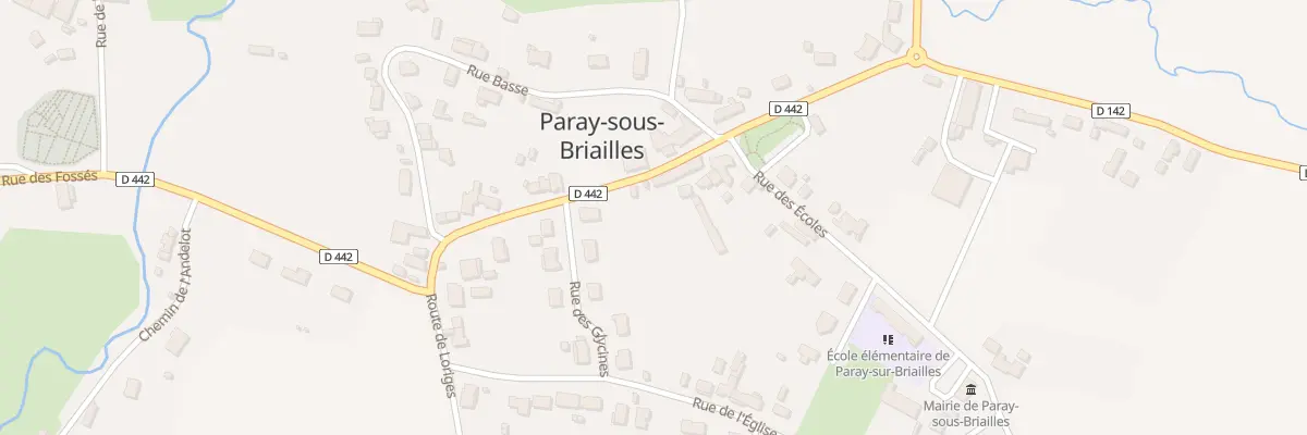 Plan du 7 Rue Grande Rue à Paray-sous-Briailles