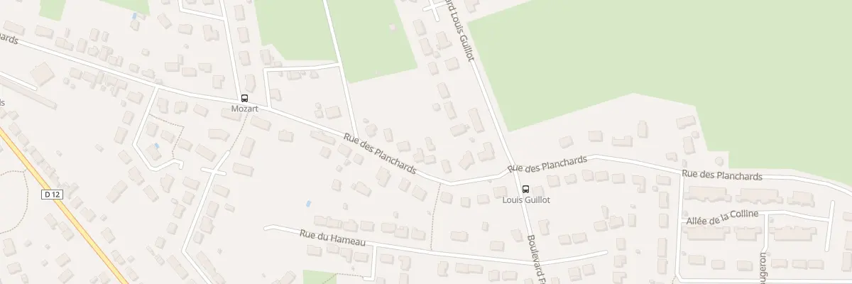 Plan du 67 Rue des Planchards à Yzeure