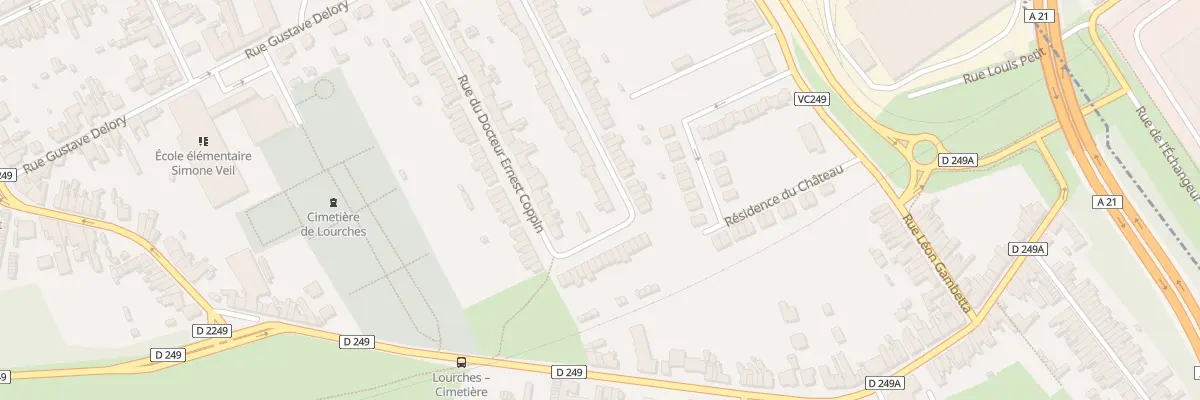 Plan du 341 Rue du Doc Ernest Coppin à Lourches