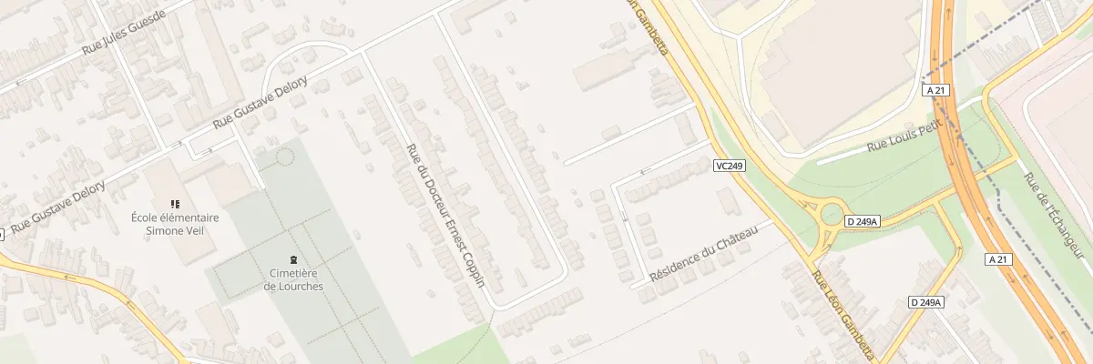 Plan du 398 Rue du Doc Ernest Coppin à Lourches
