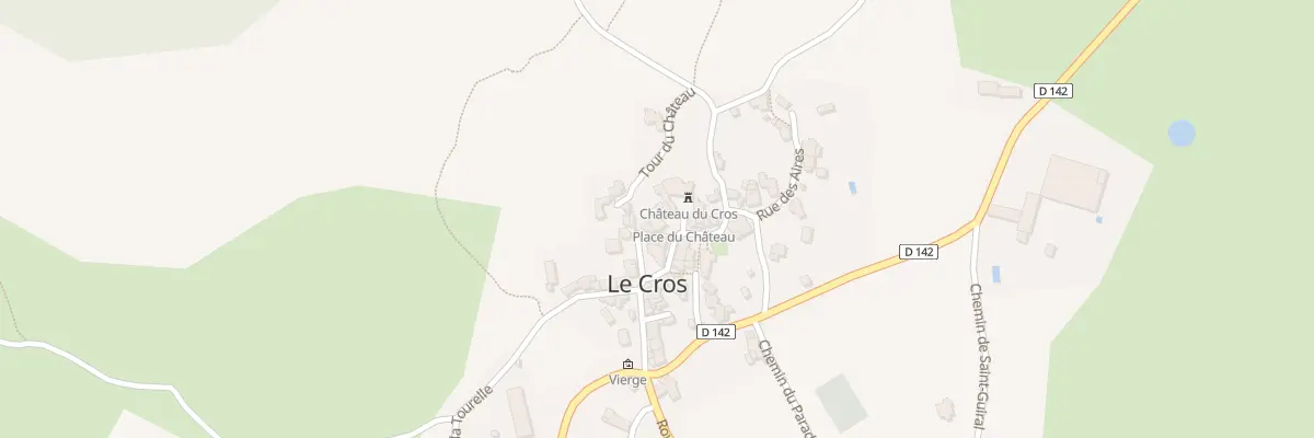 Plan du 5 Pl du Chateau au Cros