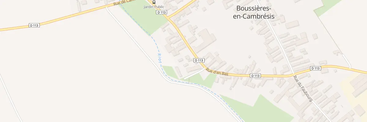 Plan du 16 Rue d’En Bas à Boussières-en-Cambrésis