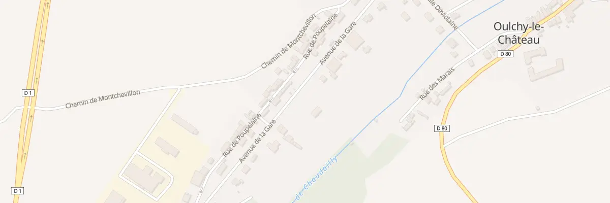 Plan du 21 Av de la Gare à Oulchy-le-Château