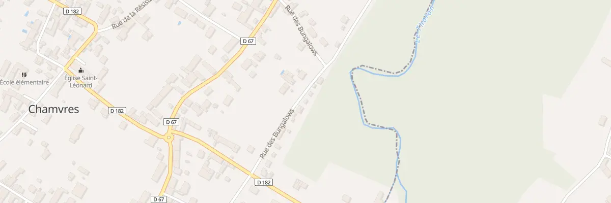 Plan du 16 Rue des Bungalows à Chamvres