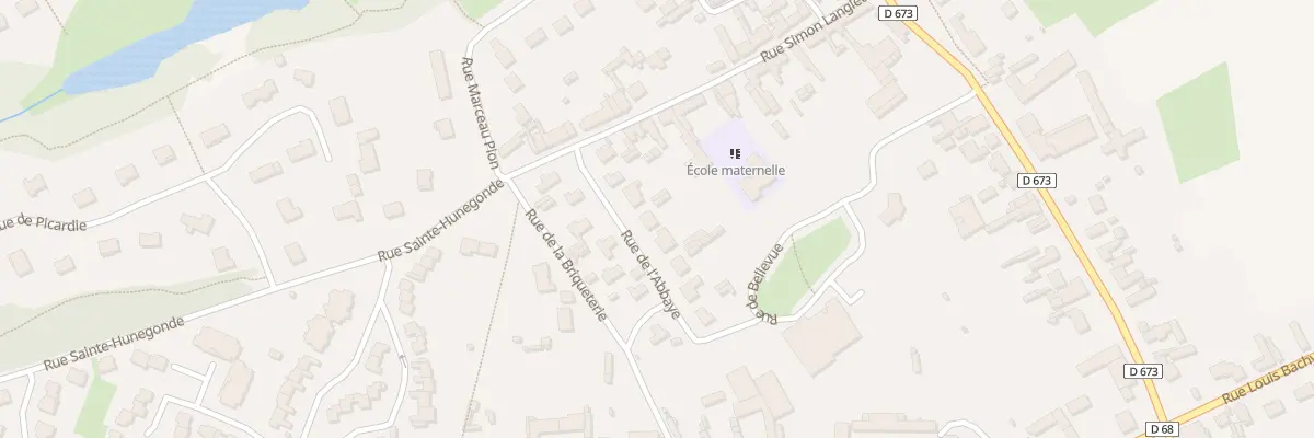 Plan du 7 Rue de l’Abbaye à Homblières