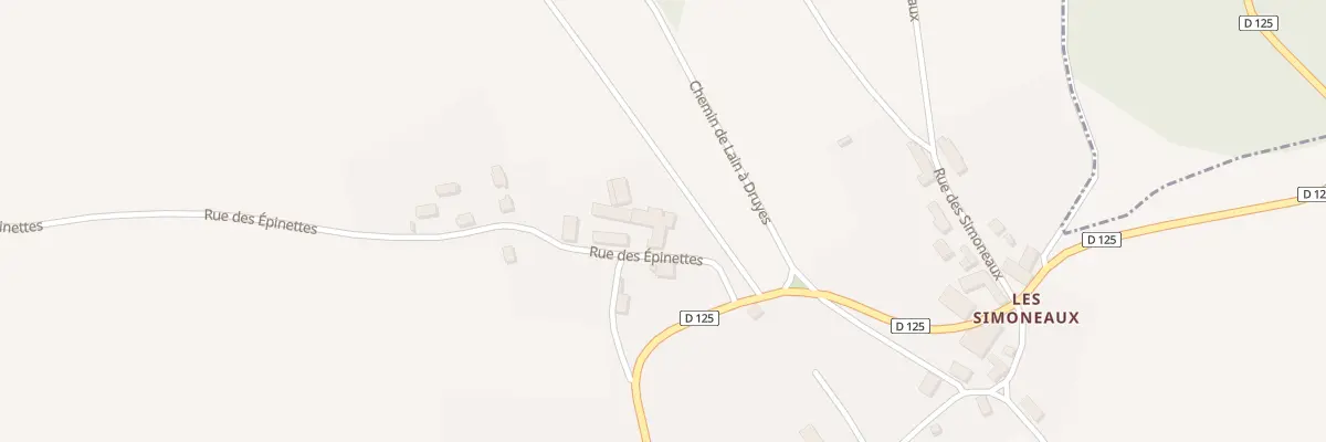Plan du 2 Rue des Epinettes à Sougères-en-Puisaye