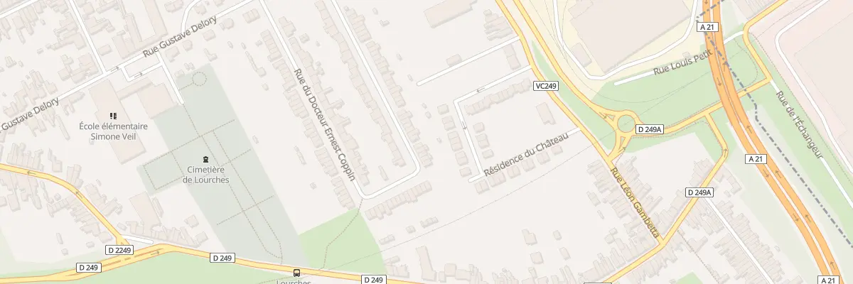 Plan du 340 Rue du Doc Ernest Coppin à Lourches
