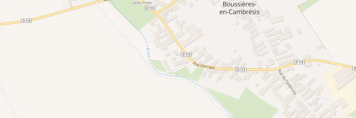 Plan du 18 Rue d’En Bas à Boussières-en-Cambrésis