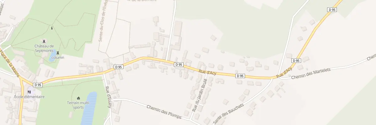 Plan du 39 Rue d’Acy à Septmonts