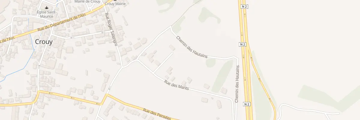Plan du 9 Rue des Mants à Crouy