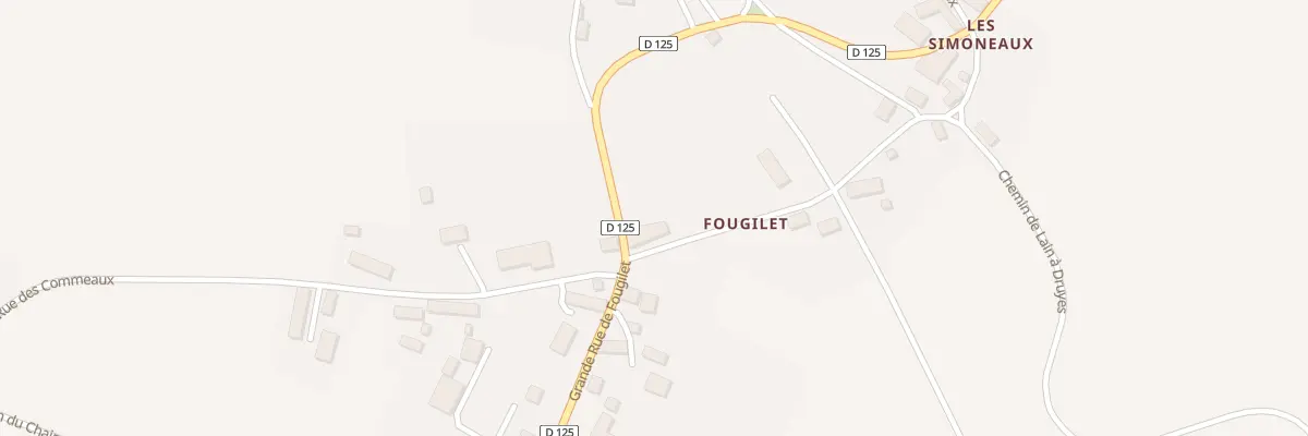 Plan du 20 Grande Rue de Fougilet à Sougères-en-Puisaye