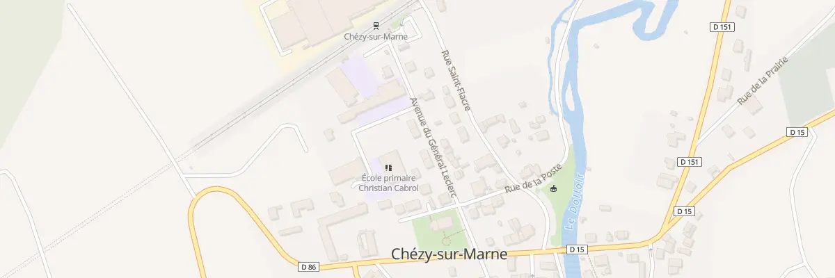 Plan du 7 Av du Gen Leclerc à Chézy-sur-Marne