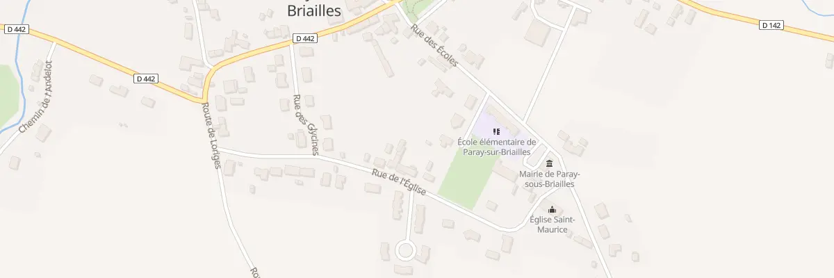 Plan du 16 Rue de l’Eglise à Paray-sous-Briailles