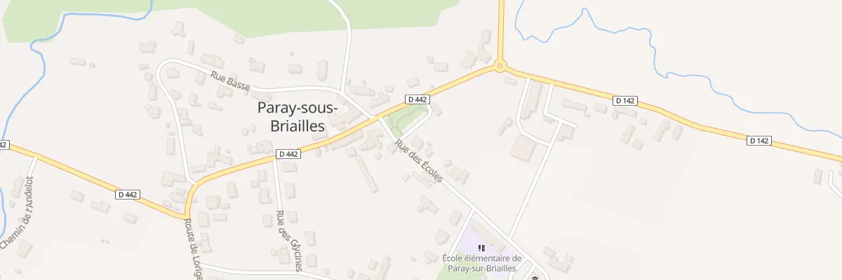 Plan du 1 Rue des Ecoles à Paray-sous-Briailles