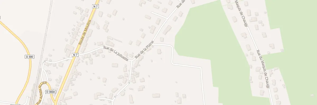 Plan du 6 Rue de la Plaine à Bessay-sur-Allier