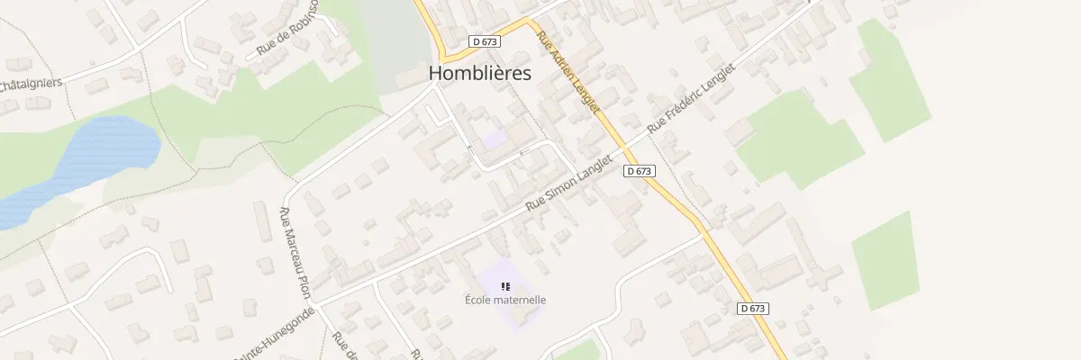 Plan du 8 Rue Simon Langlet à Homblières
