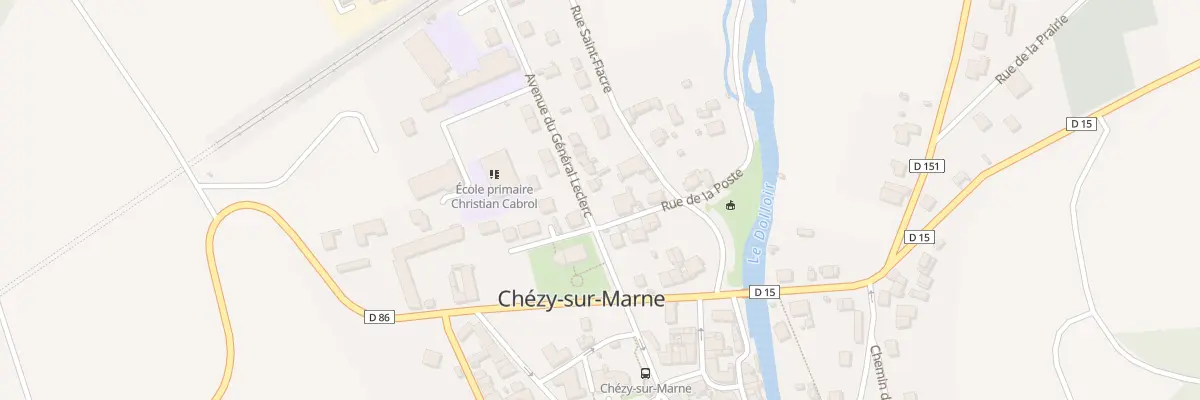 Plan du 6 Av du Gen Leclerc à Chézy-sur-Marne