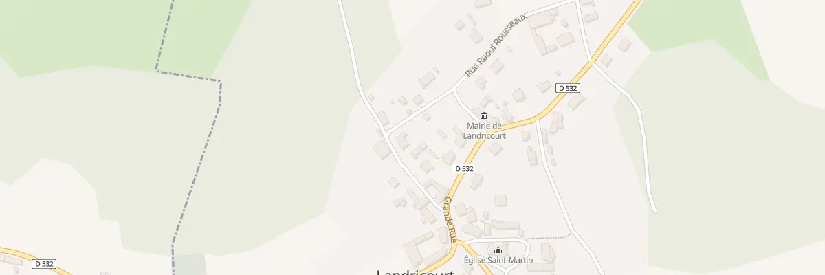 Plan du 4 Rue Raoul Rousseaux à Landricourt