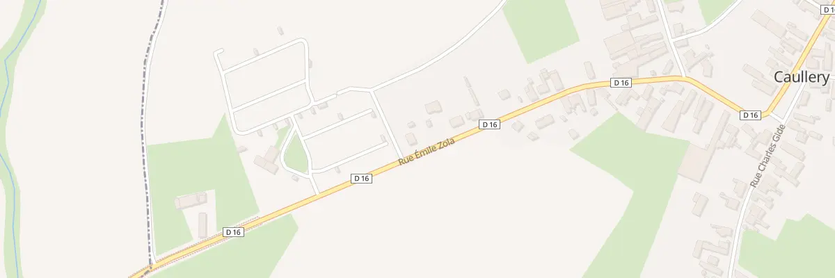 Plan du 16 Rue Emile Zola à Caullery