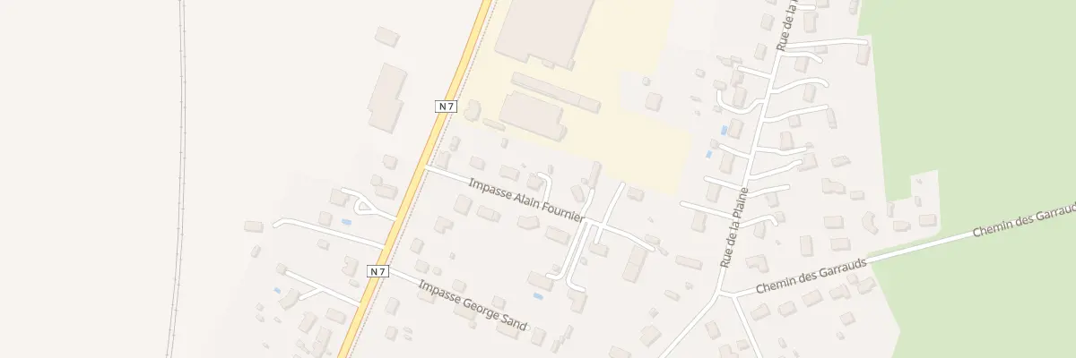 Plan du 7 Imp Alain Fournier à Bessay-sur-Allier