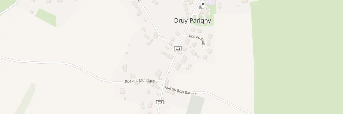 Plan du 1 Rue de la Fouetterie à Druy-Parigny