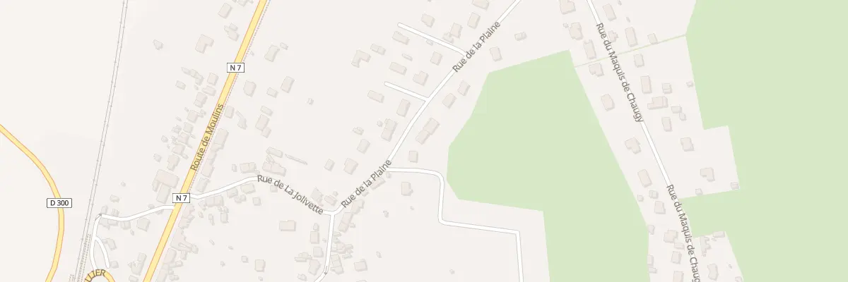 Plan du 10 Rue de la Plaine à Bessay-sur-Allier