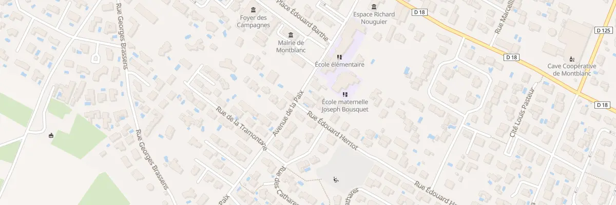 Plan du 61 Rue Édouard Herriot à Montblanc
