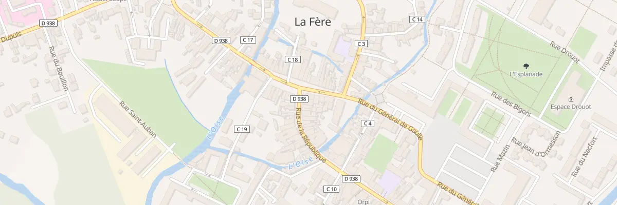 Plan du 1 Rue de la République à La Fère