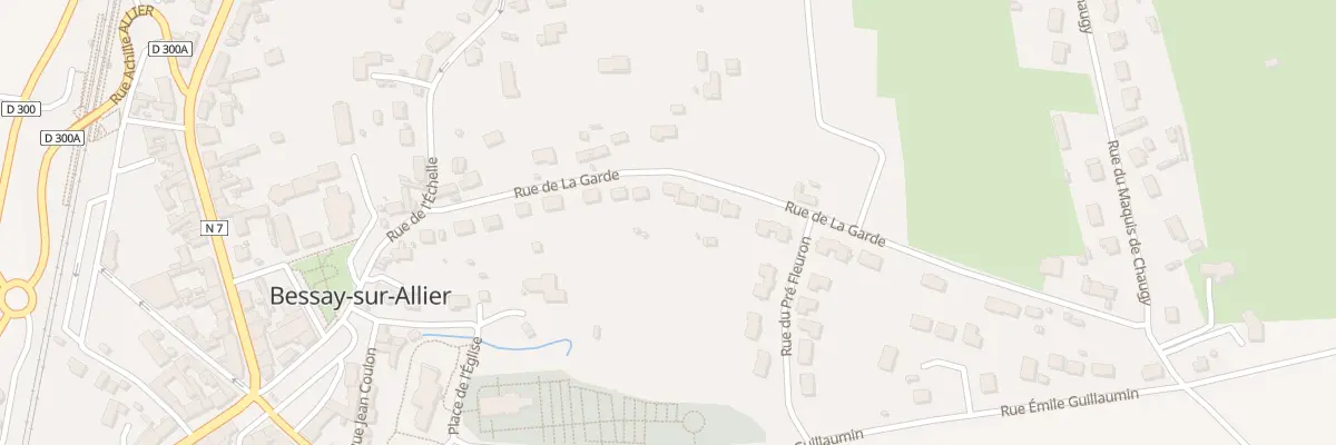 Plan du 18 Rue de la Garde à Bessay-sur-Allier