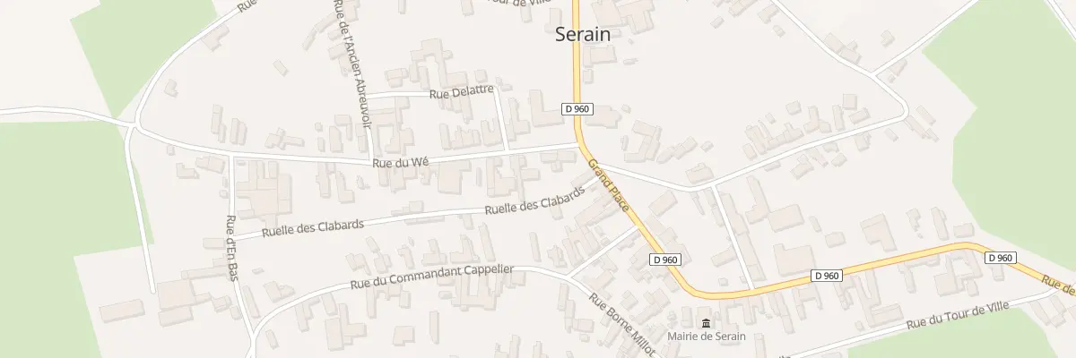 Plan du 1 Rue du Wé à Serain